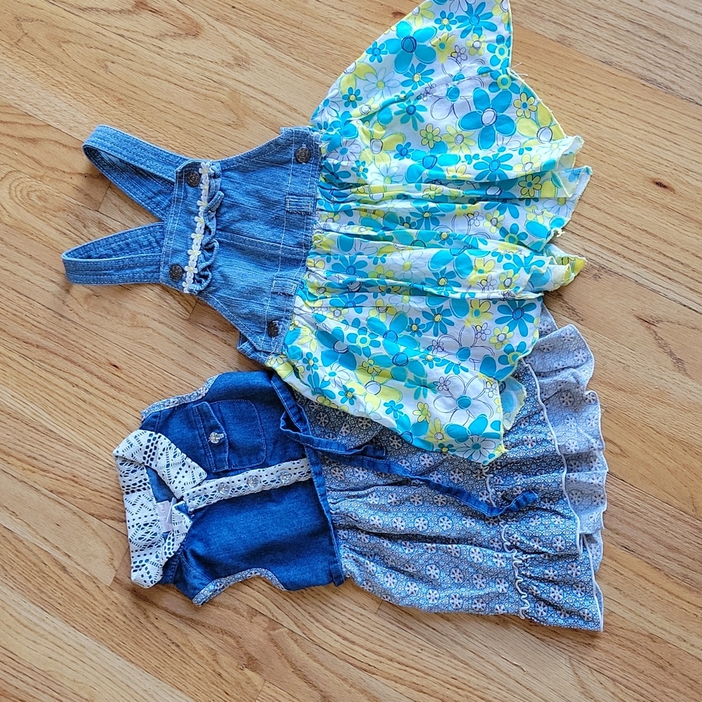 Toddler Girls Denim Dresses (2T)